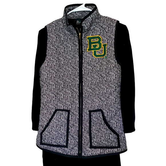 Gameday Couture Jackets & Blazers - Gameday Couture Baylor Univ. Quilted Vest, black white gold sequin women's XS